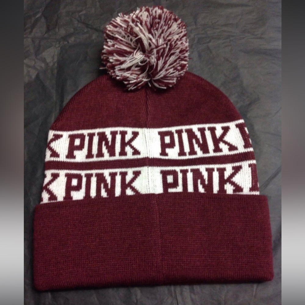 PINK maroon beanie